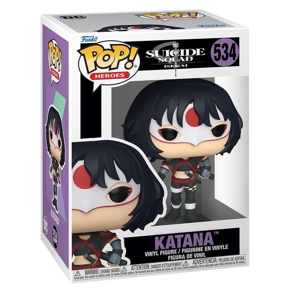 Funko Pop Katana Suicide Squad Isekai DC Heroes 534 Vinyl Figure Anime Samurai